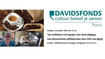Lezing ‘Van koffieboon tot barista’ door Karel Platteau